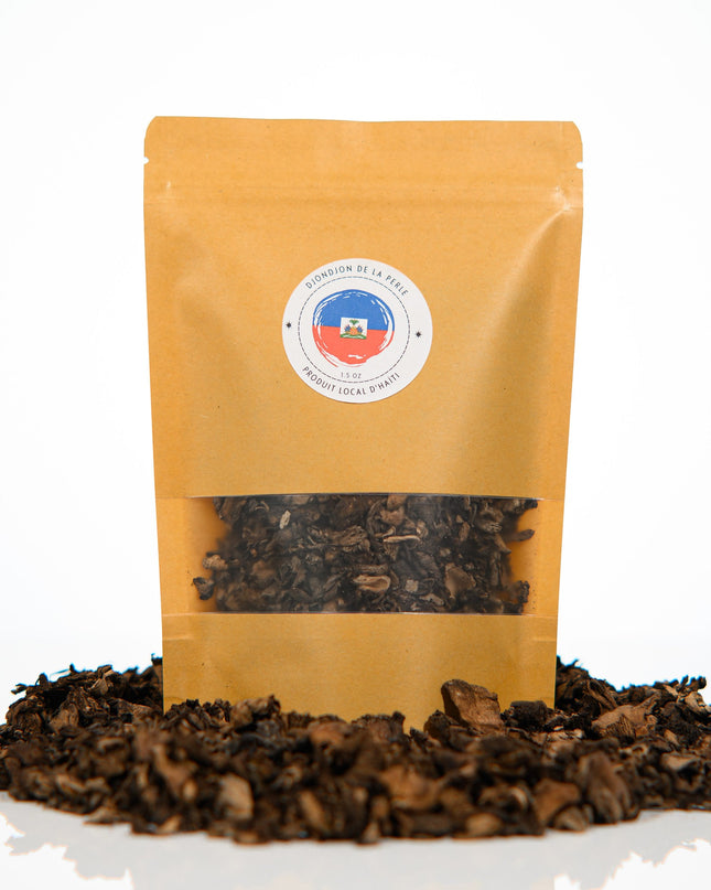 1.50 OZ Authentic Haitian Dry Black Djon Djon Mushroom | NYT Featured Haiti Clean  DjonDjon | Dried Black Mushroom for Creole Black Rice - CreoleSizzle