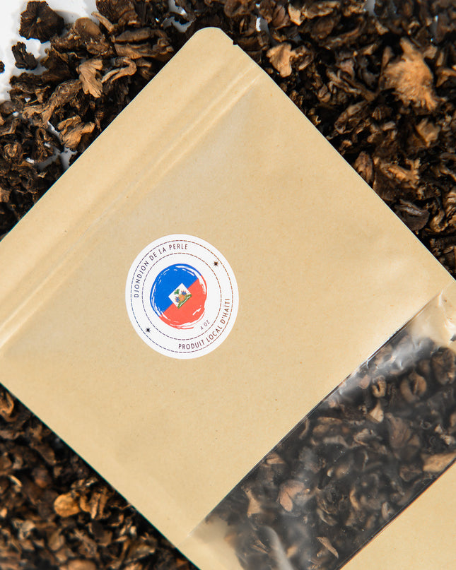 Authentic Haitian DjonDjon - Organic Clean Black Mushroom from Haiti, Featured in The New York Times | Family size Djondjon 4 Oz Djondjon | - CreoleSizzle