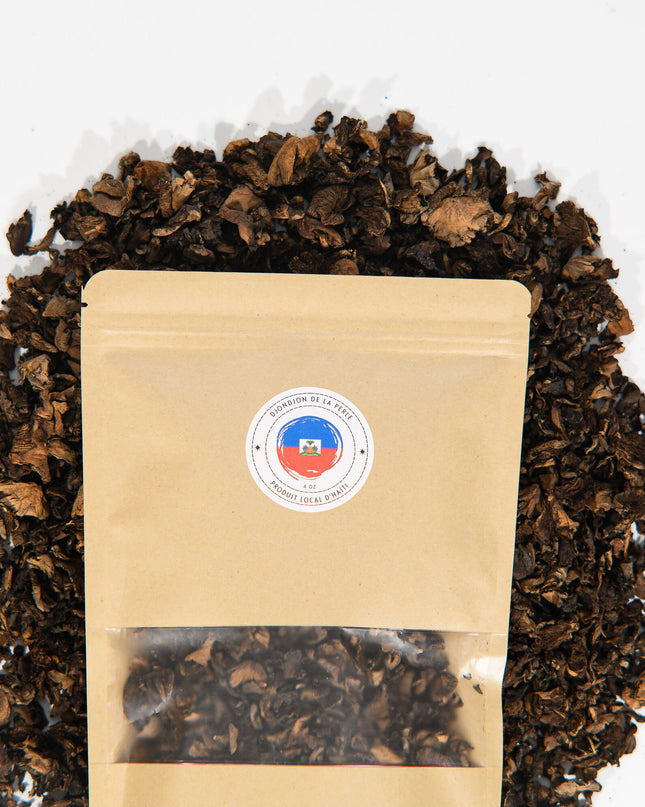 4 Oz  DjonDjon as Featured in The New York Times - Authentic Clean Haitian Mushroom | Organic Spice for Traditional Dishes | Family size - CreoleSizzle