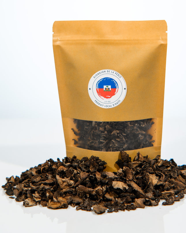 2.5 Oz Organic DjonDjon Mushroom from Haiti- New York Times Highlight | Very Clean Haitian Black Djon-djon Essential Spice for Djondjon Rice - CreoleSizzle